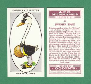Reproduction of 1933 cigarette card
