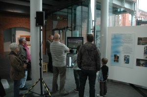 Video highlights from the Swans' golden years on one of the Museum screens